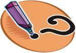 Pencil and question mark
