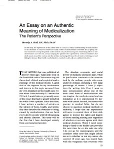 Beverly Hall's article in ANS